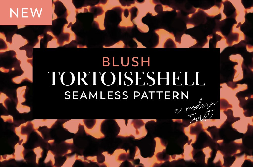 Blush Tortoiseshell Seamless Pattern | Leysa Flores Design