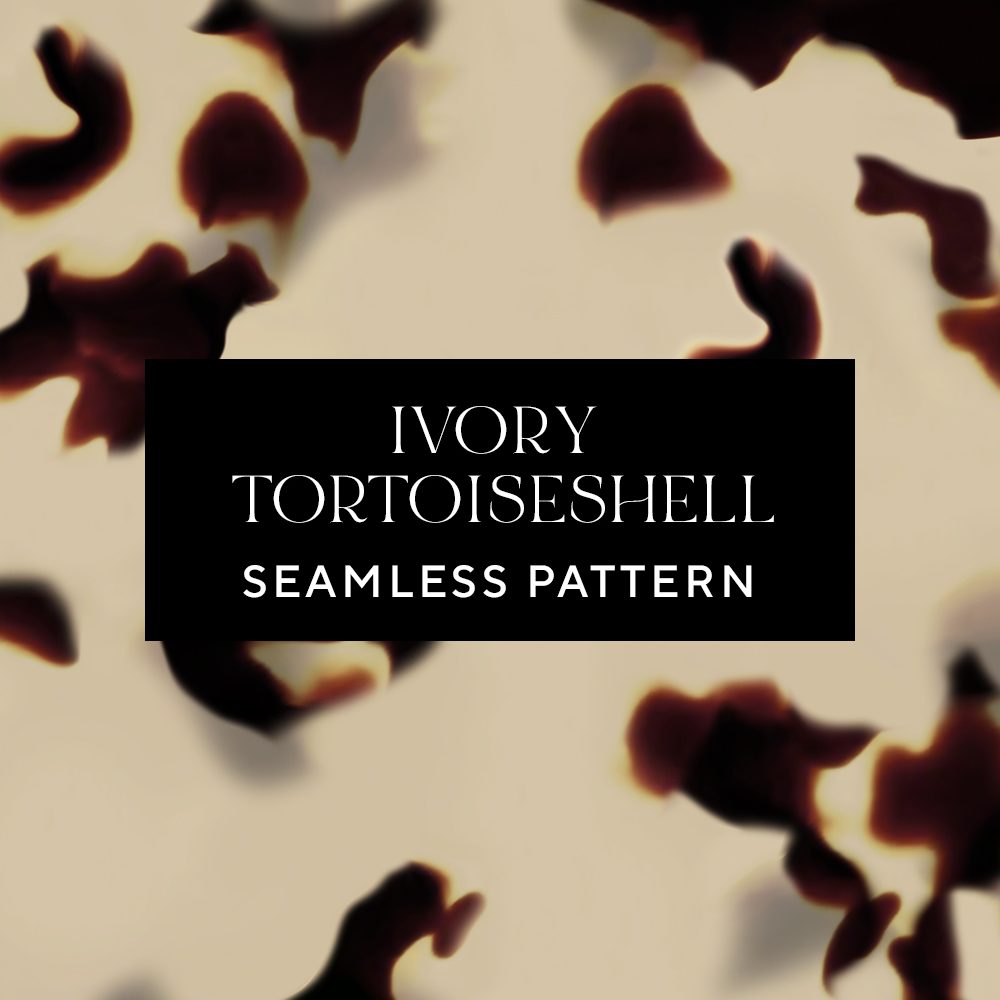 Ivory Tortoiseshell Seamless Pattern | Leysa Flores Design