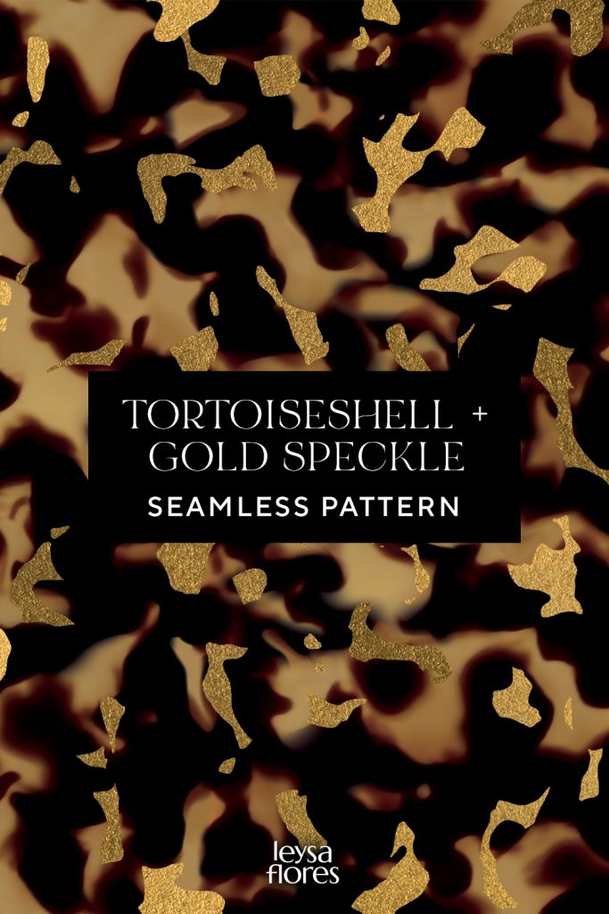 Tortoiseshell Gold Speckle Seamless Pattern texture | tileable repeating swatch