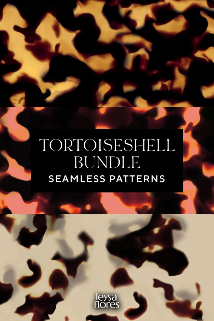 tortoiseshell seamless patterns bundle | Leysa Flores Design