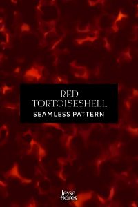 red tortoiseshell seamless pattern by leysa flores design