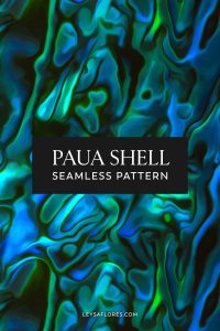 Abalone Paua Shell Seamless Pattern by Leysa Flores, Surface Pattern Designer